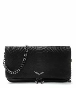 ZADIG & VOLTAIRE Sac Rock Savage Cuir Noir