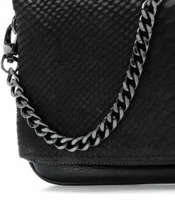 ZADIG & VOLTAIRE Sac Rock Savage Cuir Noir -jerome dreyfuss shop unnamed file 1467