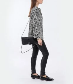 ZADIG & VOLTAIRE Sac Rock Savage Cuir Noir -jerome dreyfuss shop unnamed file 1469