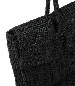 MAISON N.H Sac Dahlia Grand Raphia Noir -jerome dreyfuss shop unnamed file 147