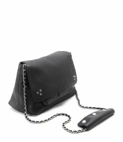 JEROME DREYFUSS Sac Lulu M Cuir Noir Silver -jerome dreyfuss shop unnamed file 1476