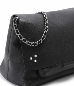 JEROME DREYFUSS Sac Lulu M Cuir Noir Silver -jerome dreyfuss shop unnamed file 1480