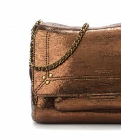 JEROME DREYFUSS Sac Lulu M Cuir Lamé Bronze -jerome dreyfuss shop unnamed file 1494