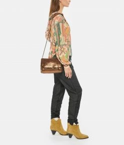 JEROME DREYFUSS Sac Lulu M Cuir Lamé Bronze -jerome dreyfuss shop unnamed file 1496