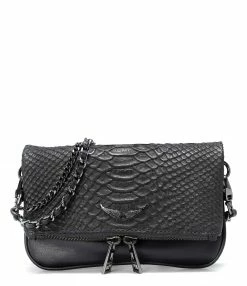 ZADIG & VOLTAIRE Sac Rock Nano Savage Cuir Noir