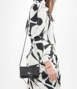 ZADIG & VOLTAIRE Sac Rock Nano Savage Cuir Noir -jerome dreyfuss shop unnamed file 1500