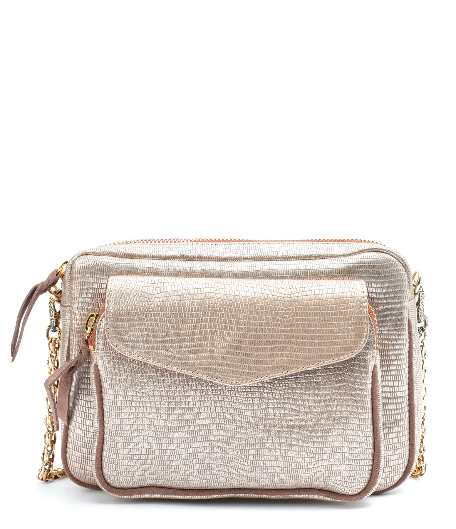 CLARIS VIROT Sac Big Charly Cuir Platine 3 CLARIS VIROT Sac Big Charly Cuir Platine