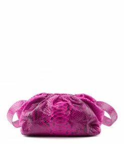 SISTA PARIS Sac Big Uniq Cuir Souple Python Pink Devil