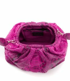 SISTA PARIS Sac Big Uniq Cuir Souple Python Pink Devil -jerome dreyfuss shop unnamed file 1517