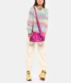 SISTA PARIS Sac Big Uniq Cuir Souple Python Pink Devil -jerome dreyfuss shop unnamed file 1520