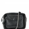 CLARIS VIROT Sac Big Charly Python, Suédé Noir