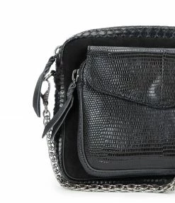 CLARIS VIROT Sac Big Charly Python, Suédé Noir 11 CLARIS VIROT Sac Big Charly Python, Suédé Noir -jerome dreyfuss shop unnamed file 1524