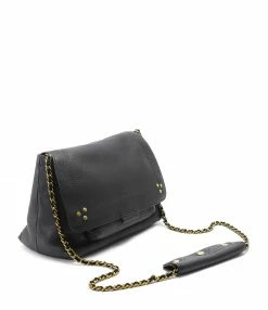 JEROME DREYFUSS Sac Lulu M Cuir Grainé Noir Brass 12 JEROME DREYFUSS Sac Lulu M Cuir Grainé Noir Brass -jerome dreyfuss shop unnamed file 1528