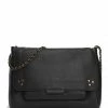 JEROME DREYFUSS Sac Lulu L Cuir Grainé Noir Brass