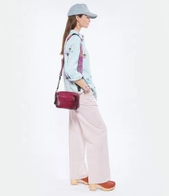 CLARIS VIROT Sac Charly Lézard Endek Violet -jerome dreyfuss shop unnamed file 1555