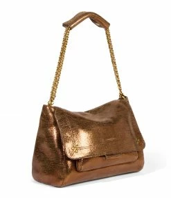 JEROME DREYFUSS Sac Lulu S Cuir Lamé Bronze -jerome dreyfuss shop unnamed file 1558
