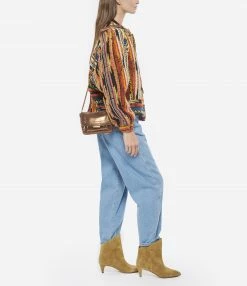 JEROME DREYFUSS Sac Lulu S Cuir Lamé Bronze -jerome dreyfuss shop unnamed file 1562