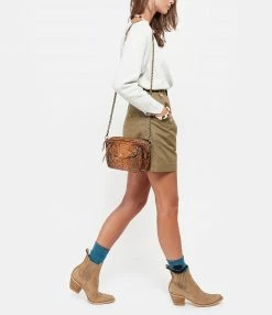 CLARIS VIROT Sac Charly Python Moka -jerome dreyfuss shop unnamed file 1595