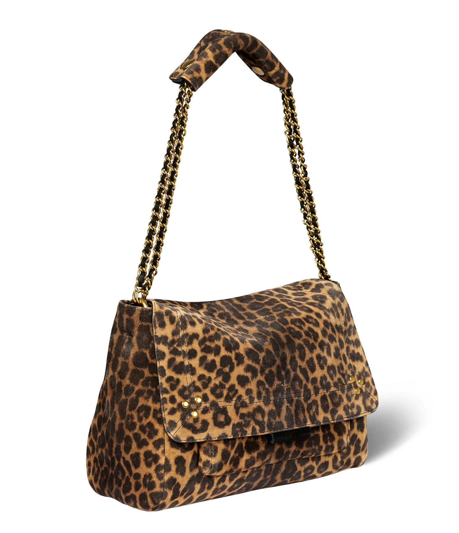 JEROME DREYFUSS Sac Lulu M Cuir Suédé Léopard 4 JEROME DREYFUSS Sac Lulu M Cuir Suédé Léopard – Image 2