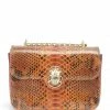 CLARIS VIROT Sac Ava Medium Python Moka Bordeaux -jerome dreyfuss shop unnamed file 1635