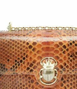 CLARIS VIROT Sac Ava Medium Python Moka Bordeaux -jerome dreyfuss shop unnamed file 1638