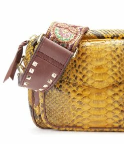 CLARIS VIROT Sac Charly Python Safran -jerome dreyfuss shop unnamed file 1643