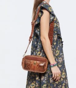 CLARIS VIROT Sac Lily Python Moka -jerome dreyfuss shop unnamed file 1656