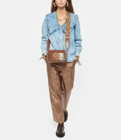 CLARIS VIROT Sac Lily Python Moka Mix -jerome dreyfuss shop unnamed file 1679