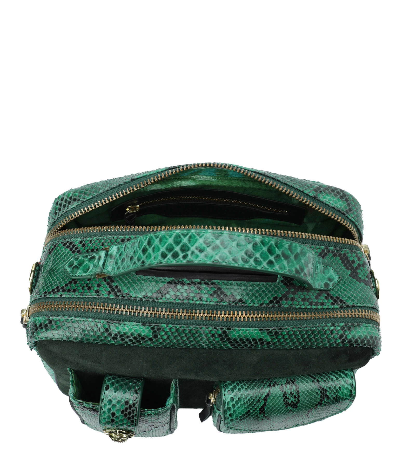 CLARIS VIROT Sac César Python Menthe 5 CLARIS VIROT Sac César Python Menthe – Image 3