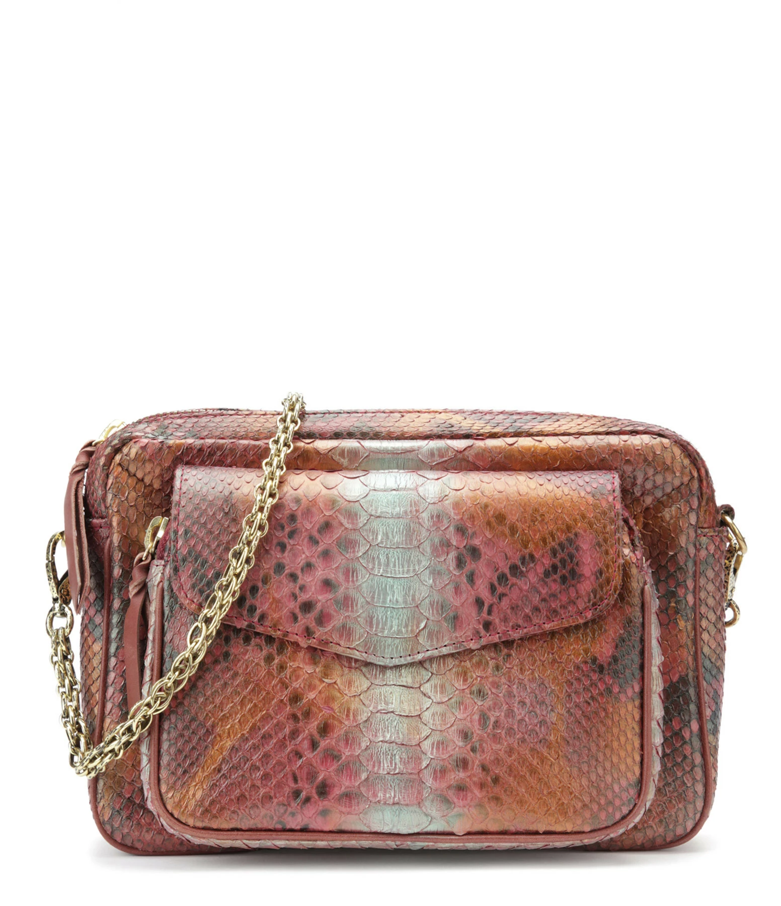 CLARIS VIROT Sac Big Charly Python Cuivre 3 CLARIS VIROT Sac Big Charly Python Cuivre