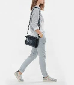 CLARIS VIROT Sac Big Charly Python Suédé Bleu Cobalt -jerome dreyfuss shop unnamed file 1701