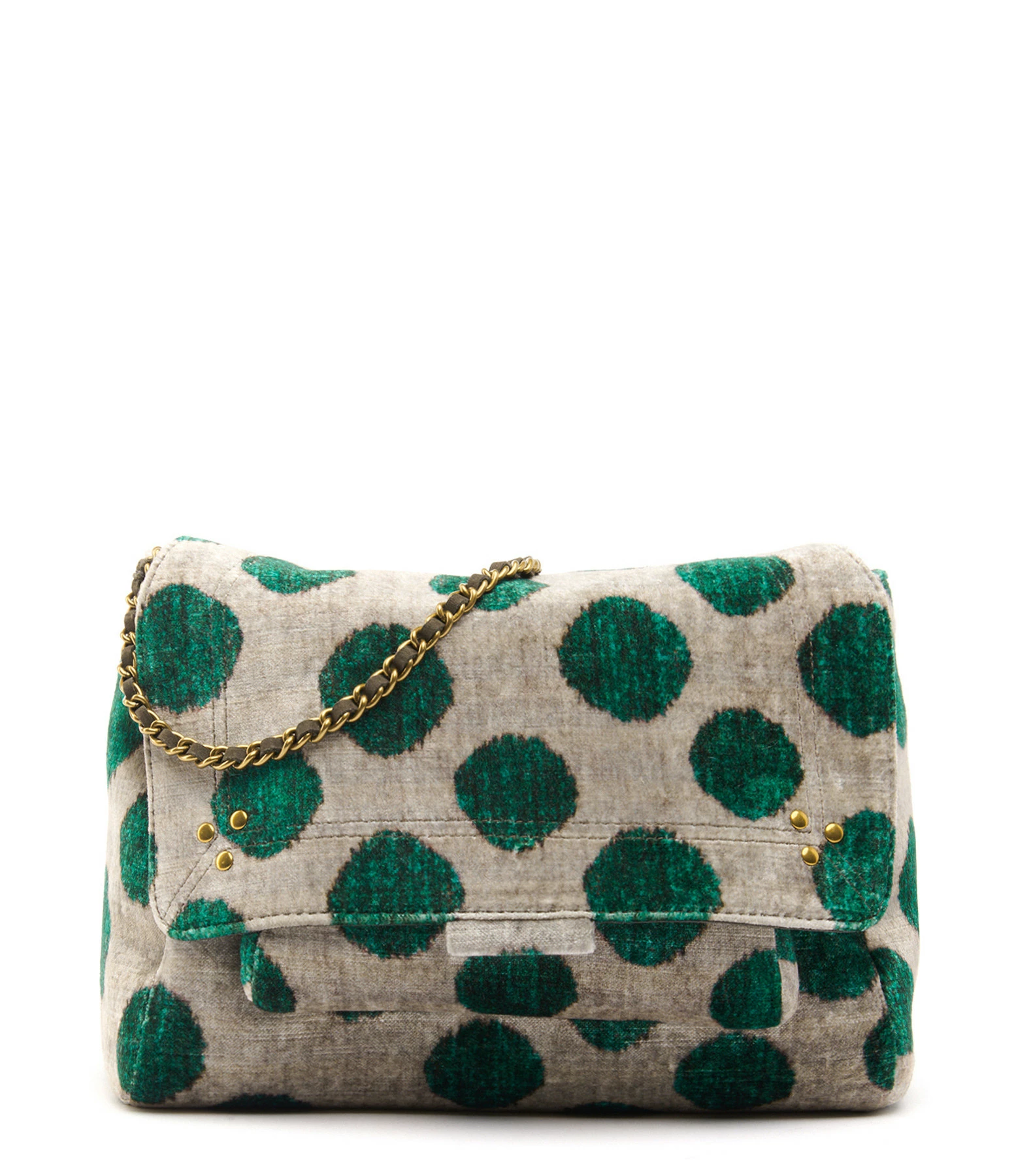 JEROME DREYFUSS Sac Lulu L Velours Imprimé Pois, Capsule Velours 3 JEROME DREYFUSS Sac Lulu L Velours Imprimé Pois, Capsule Velours