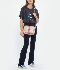 CLARIS VIROT Sac Big Charly Python Bordeaux Délavé -jerome dreyfuss shop unnamed file 1717