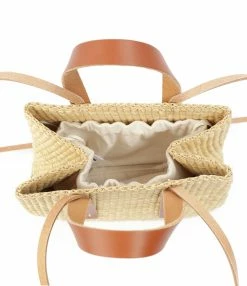 MUUN Panier Jeanne Naturel Marron -jerome dreyfuss shop unnamed file 173