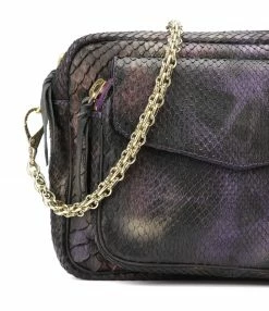 CLARIS VIROT Sac Big Charly Python Carbone -jerome dreyfuss shop unnamed file 1733