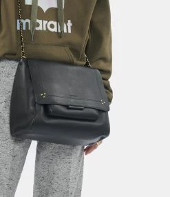 JEROME DREYFUSS Sac Lulu XL Cuir Noir Brass -jerome dreyfuss shop unnamed file 1750