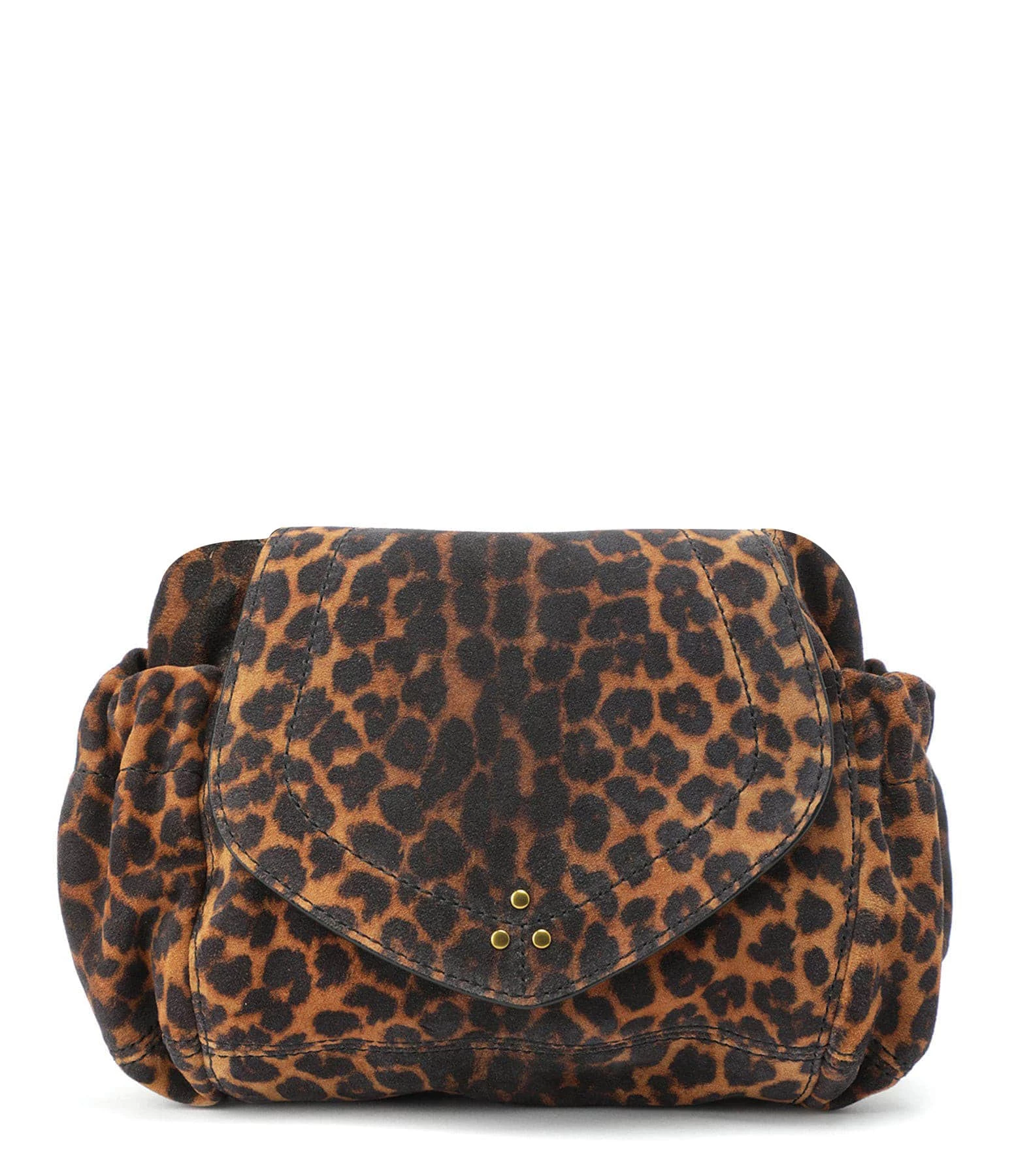 JEROME DREYFUSS Sac Helmut M Cuir Suédé Léopard 3 JEROME DREYFUSS Sac Helmut M Cuir Suédé Léopard