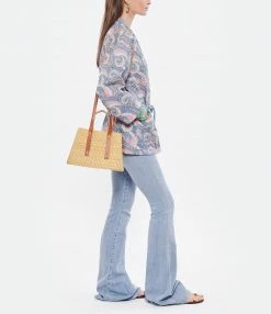 MUUN Panier Jeanne Naturel Marron -jerome dreyfuss shop unnamed file 176