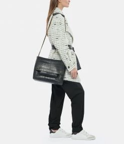 JEROME DREYFUSS Sac Lulu XL Cuir Croco Noir -jerome dreyfuss shop unnamed file 1772