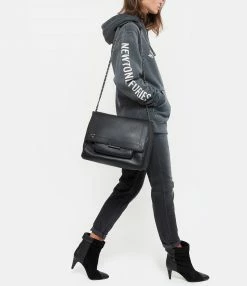 JEROME DREYFUSS Sac Lulu XL Cuir Noir Silver -jerome dreyfuss shop unnamed file 1785