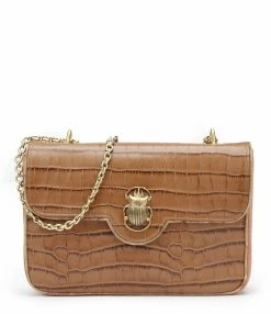 CLARIS VIROT Sac Big Ava Cuir Tabac