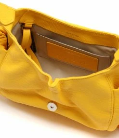 JEROME DREYFUSS Sac Helmut S Cuir Bubble Jaune Tournesol -jerome dreyfuss shop unnamed file 1818