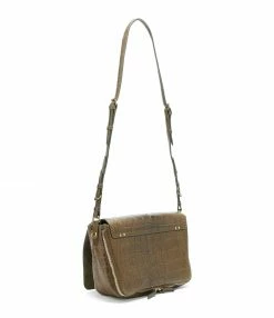 JEROME DREYFUSS Sac Igor Cuir Croco Kaki -jerome dreyfuss shop unnamed file 1823