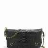 JEROME DREYFUSS Sac Bobi S Cuir Python Noir