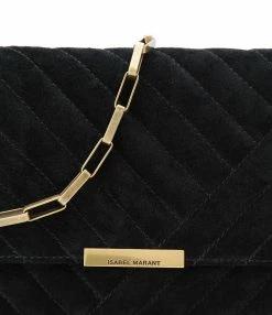 ISABEL MARANT Sac Merine Bandoulière Cuir Suédé Noir 9 ISABEL MARANT Sac Merine Bandoulière Cuir Suédé Noir -jerome dreyfuss shop unnamed file 1868