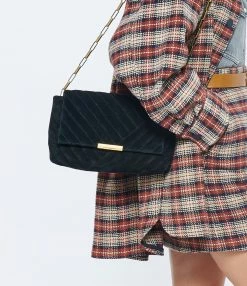 ISABEL MARANT Sac Merine Bandoulière Cuir Suédé Noir 12 ISABEL MARANT Sac Merine Bandoulière Cuir Suédé Noir -jerome dreyfuss shop unnamed file 1871