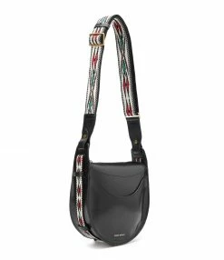 ISABEL MARANT Sac Botsy Cuir Bandoulière Graphique Noir -jerome dreyfuss shop unnamed file 1875