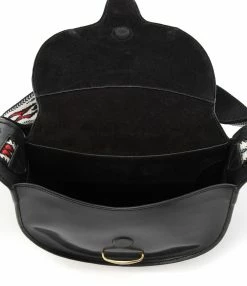 ISABEL MARANT Sac Botsy Cuir Bandoulière Graphique Noir -jerome dreyfuss shop unnamed file 1876