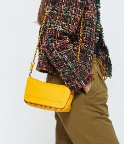 JEROME DREYFUSS Sac Bobi S Cuir Bubble Jaune Tournesol -jerome dreyfuss shop unnamed file 1889
