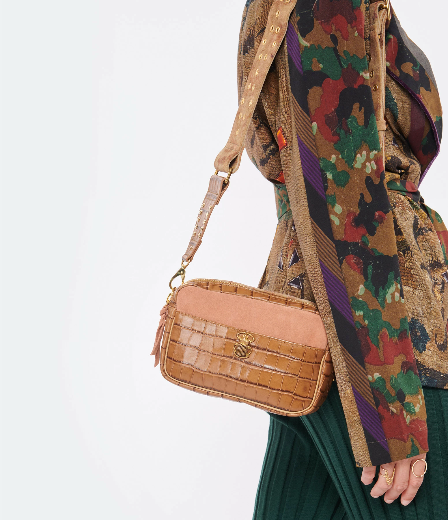 CLARIS VIROT Sac Lily Cuir Tabac 6 CLARIS VIROT Sac Lily Cuir Tabac – Image 4